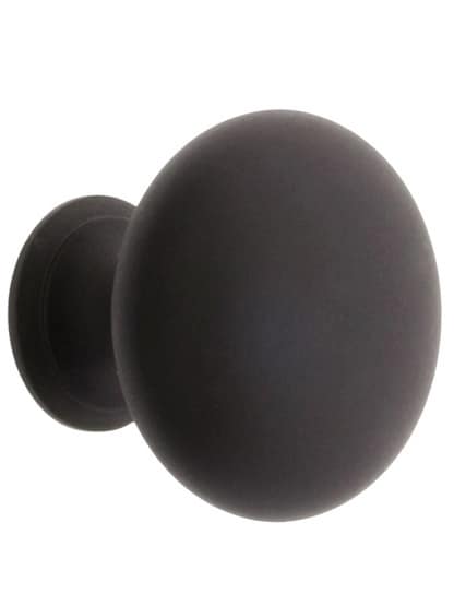 Classic Brass Cabinet Knob - 1 1/4 inch Diameter in Oil-Rubbed Bronze